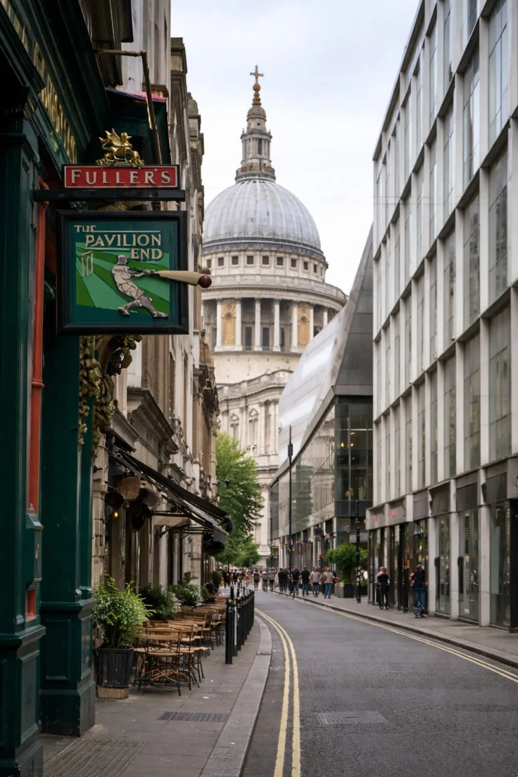 The Pavilion End pub in the City of London, where Pavilion Finance was founded