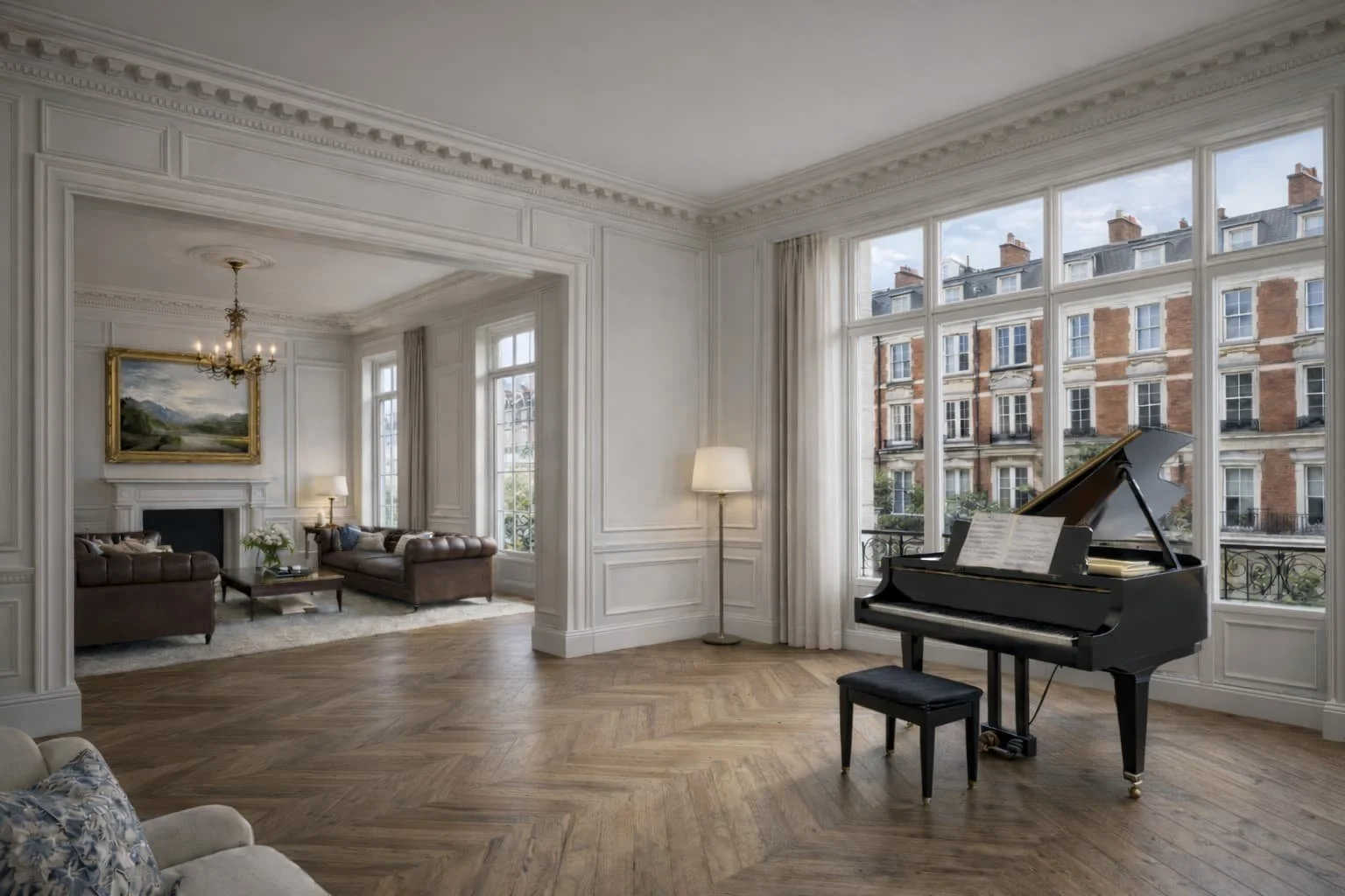 Elegant residential interior representing private bank mortgages