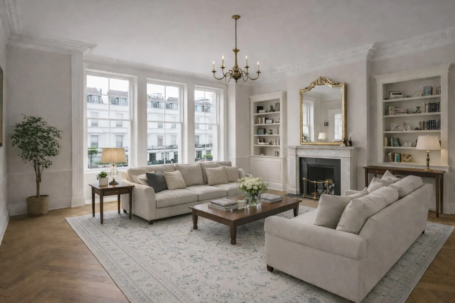 Elegant residential interior representing high-value property finance