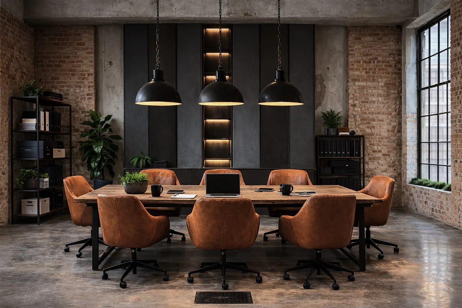 Modern boardroom representing business owners and complex income mortgage clients
