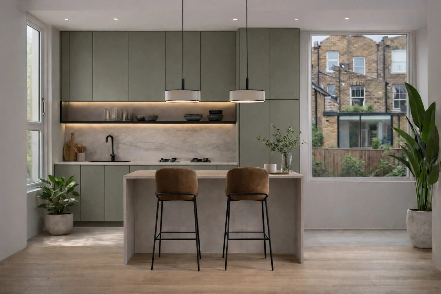 Modern multi-unit residential property interior representing HMO and MUFB mortgages