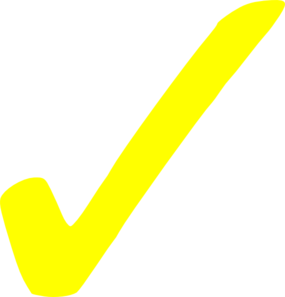 An image of a yellow checkmark.
