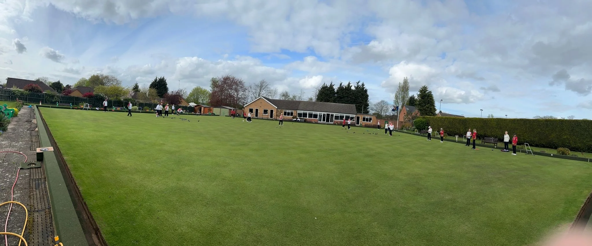 16th April - A full green for our first home Thursday friendly.