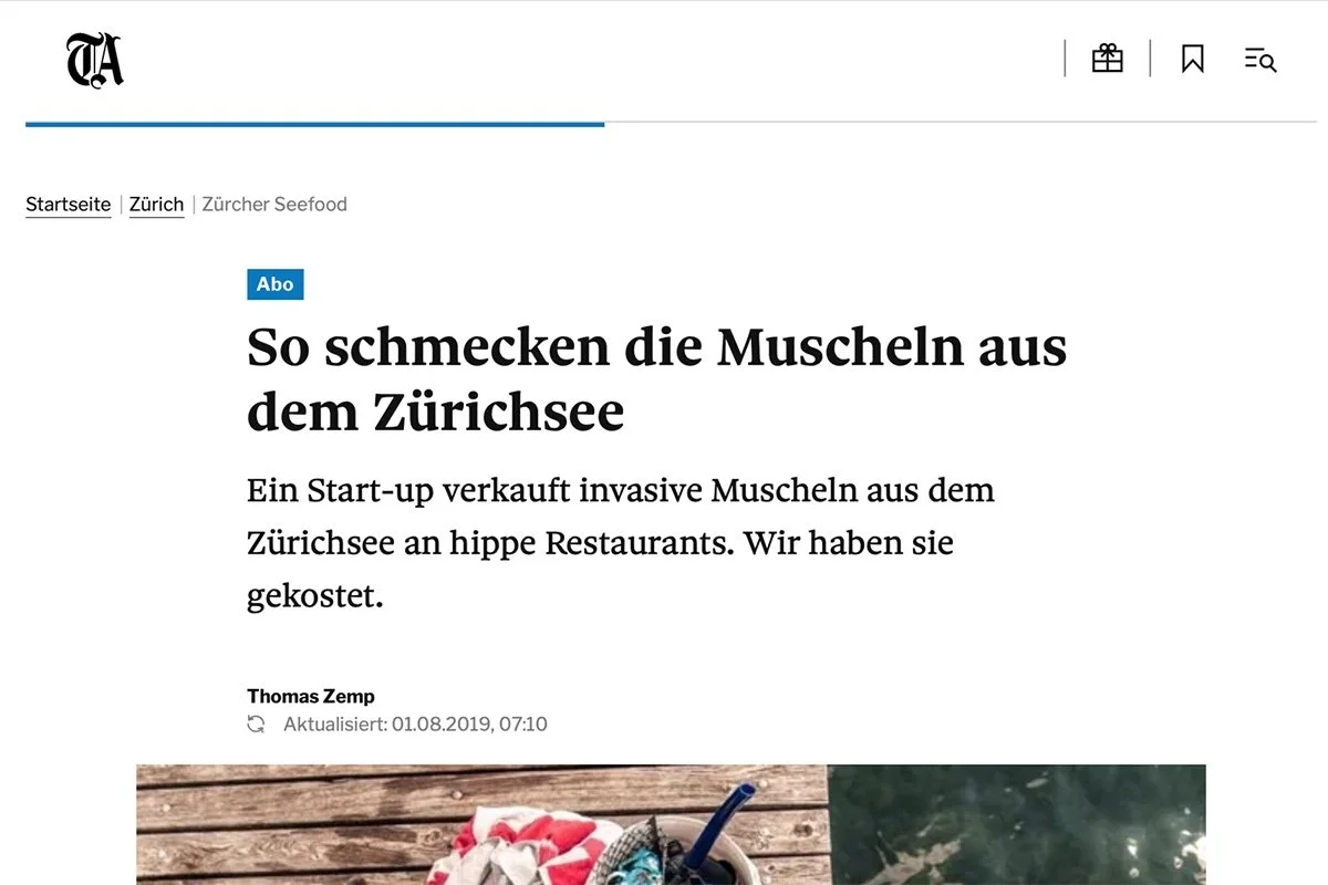 Tages-Anzeiger: So schmecken die Muscheln aus dem Zürichsee