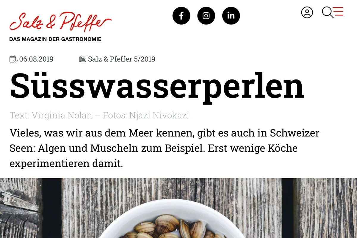 Salz und Pfeffer: Süsswasserperlen