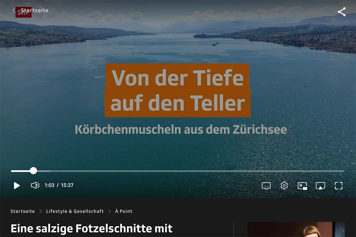 SRF À Point: Eine salzige Fotzelschnitte mit Zürichsee-Muscheln? (Video)