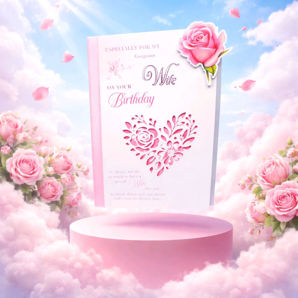 Wife Card! Add your own message inside. #00331