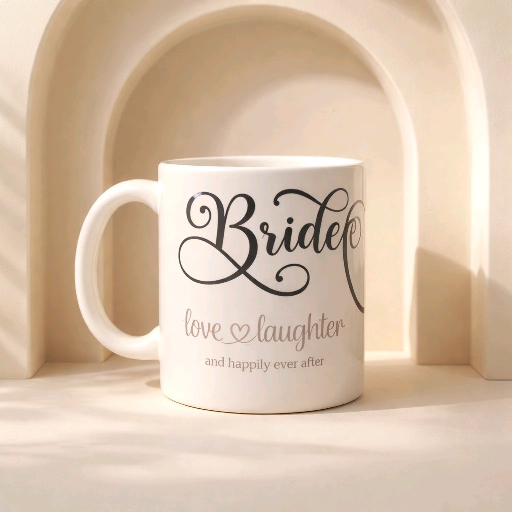 Mugs! Love & Laughter Personalised Mug (left). #00285