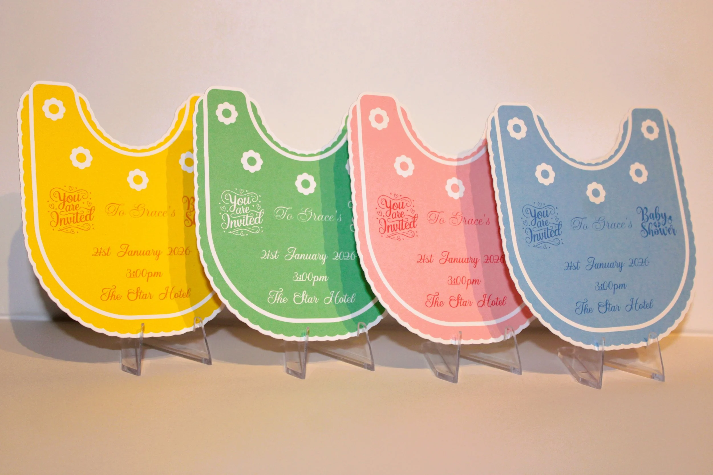 Baby Shower Bib Invitations! 