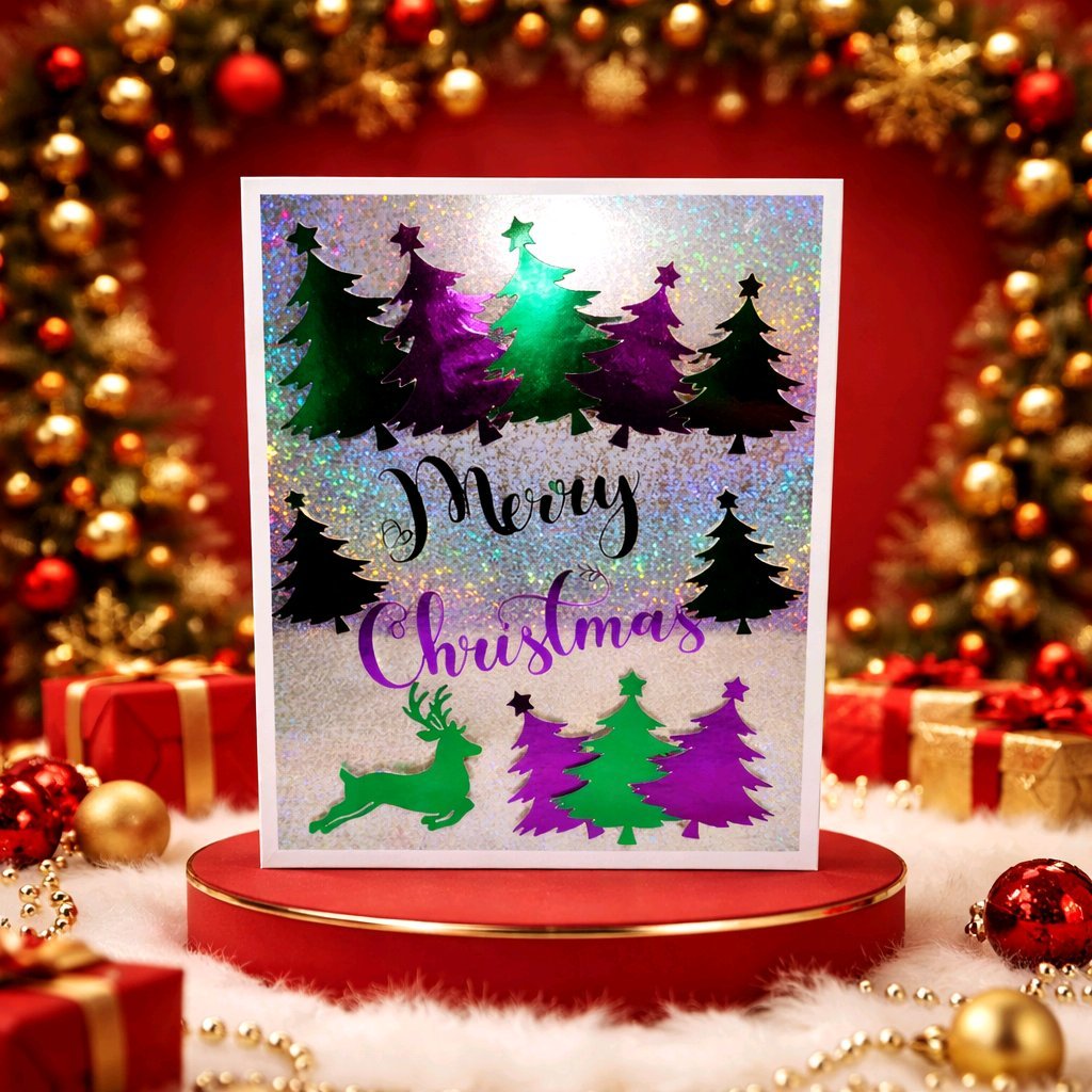 Festive Advent Calendars! 
The Advent carrier is made from holographic card. Each of the 24 boxes inside the calendar is secured to the main carrier with Velcro, so they can be removed and reattached easily. The boxes are generous in size, suitable f