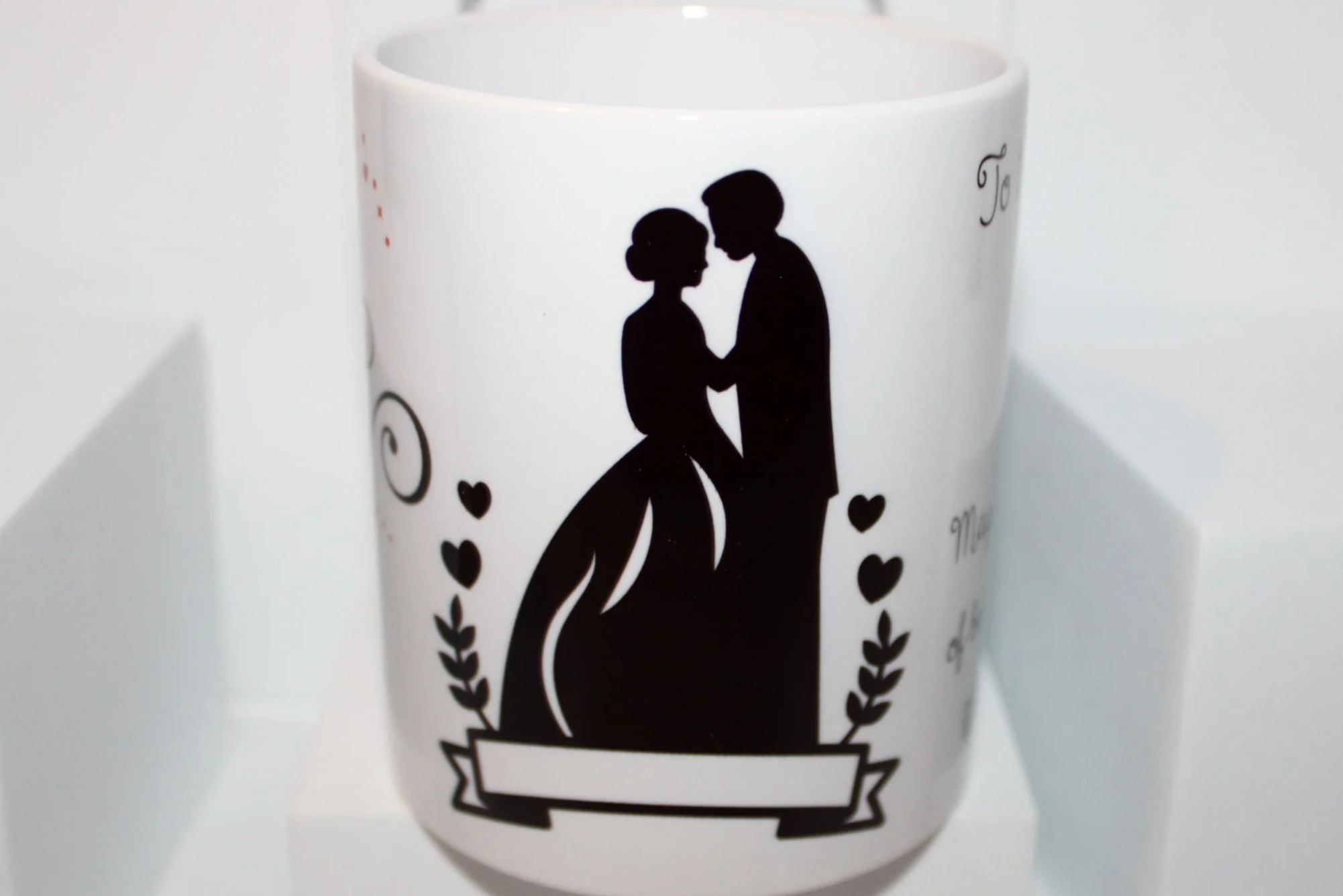 Name can be added under Bride & Groom