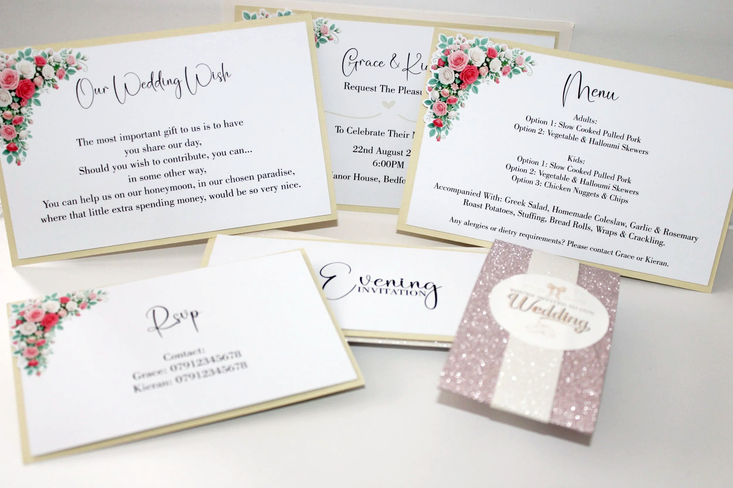 Pocket Wedding Invitation Package! #0001
£8.99
