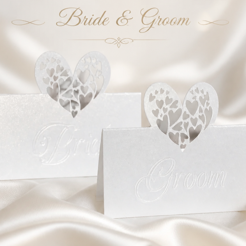 Embossed With Intricately Cut Heart Place Card!
#00202 (pk 2) £2.00