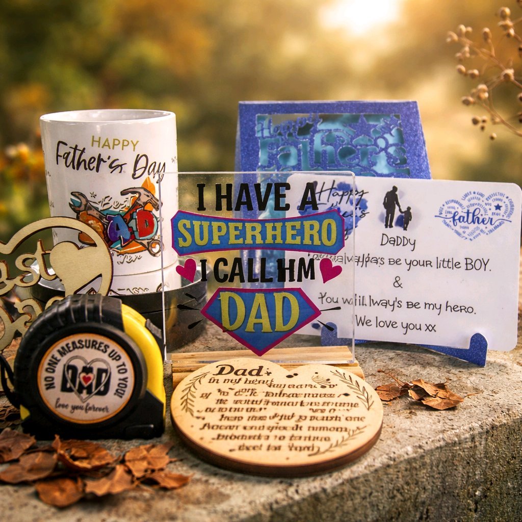 Father's Day Gifts Are available On Request! Buy as a set or individually. Printed Aluminum Plaque!
Happy Fathers Day. Father's Day Gifts Are available On Request! Buy as a set or individually.
#00452