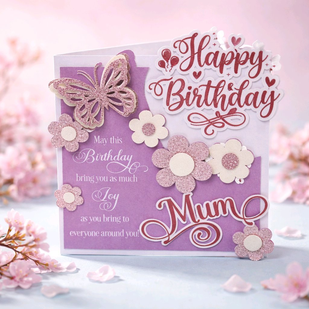 Mum Card! Add your own message inside. #00342