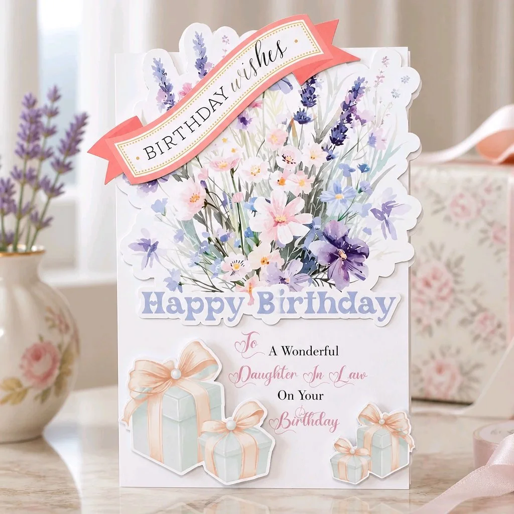 Daughter In Law Card! Add your own message inside. #00334