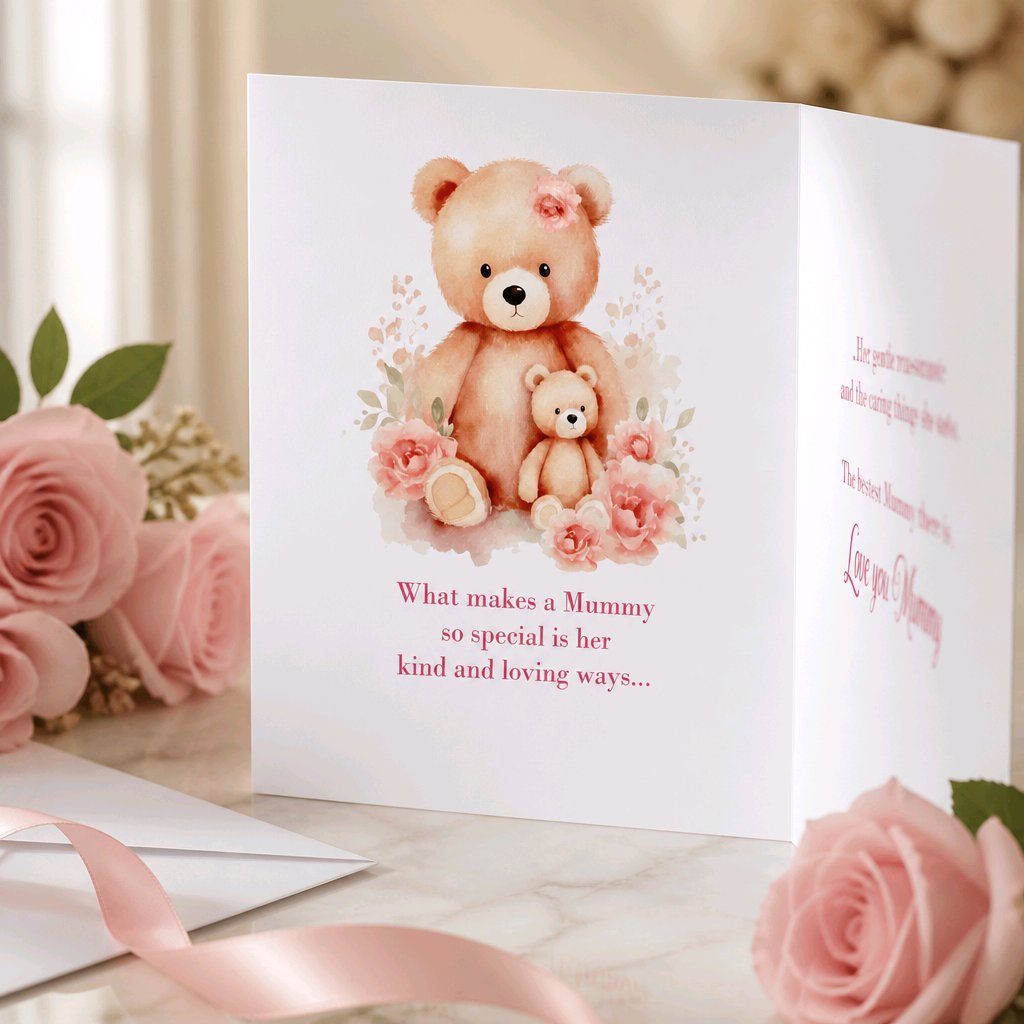 Mummy Card! Add your own message inside. #00335