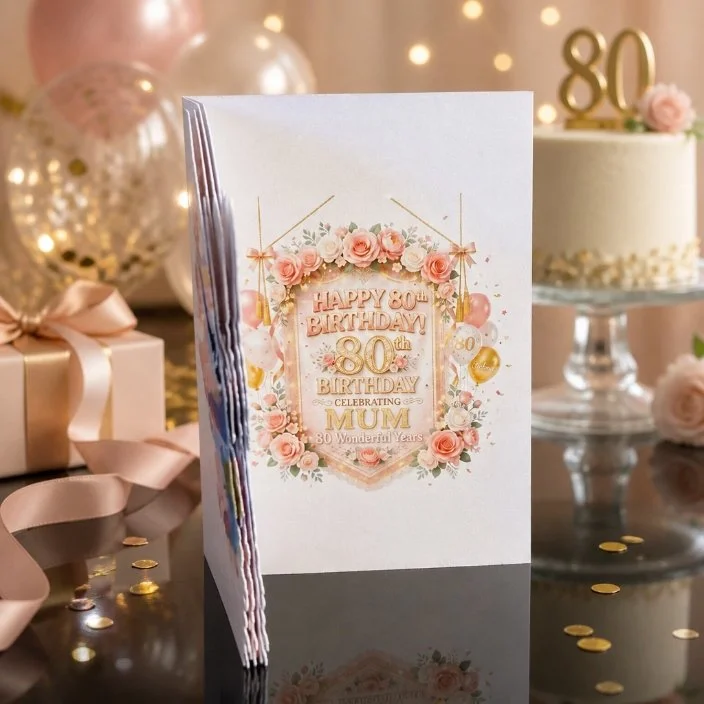 (NEW) 80th Birthday Card Nan! #00356