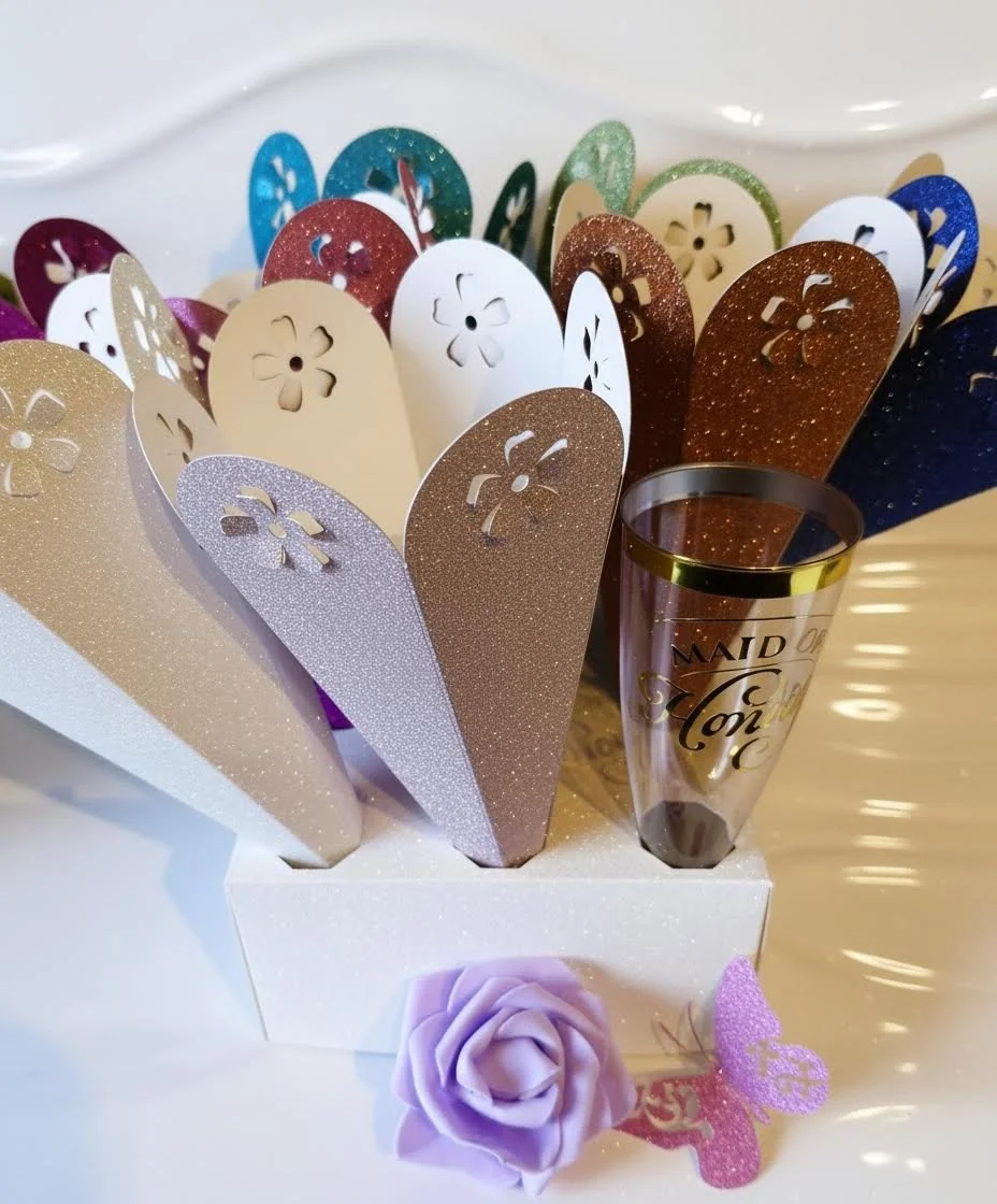 These cones come in a variety of colors, so you can match them perfectly to your wedding theme. Plus, they’re super easy to hold and toss—no mess, just pure joy! I mean, who doesn’t love a little confetti magic?