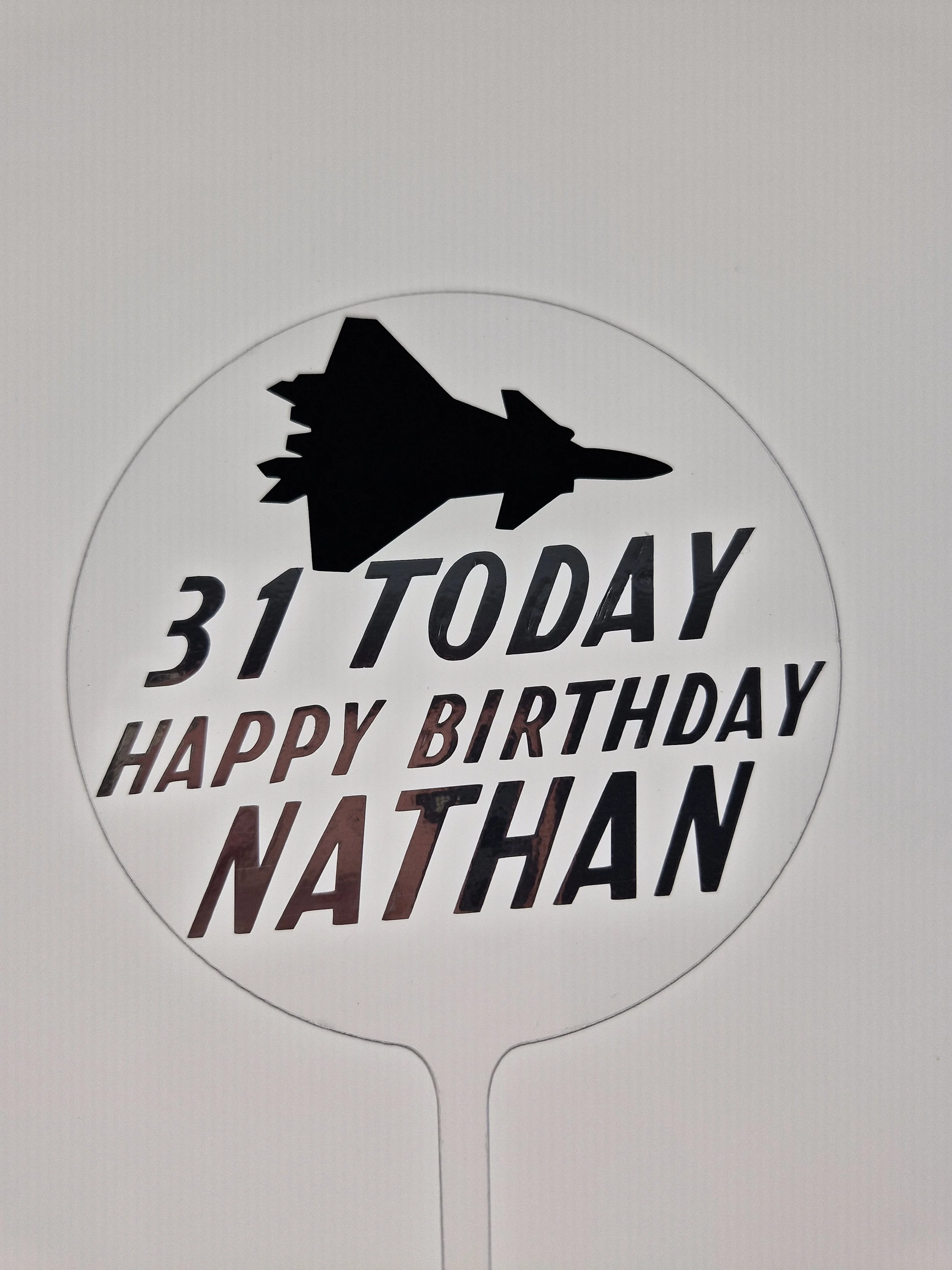 Happy Birthday Personalised Cake Topper!  #00263