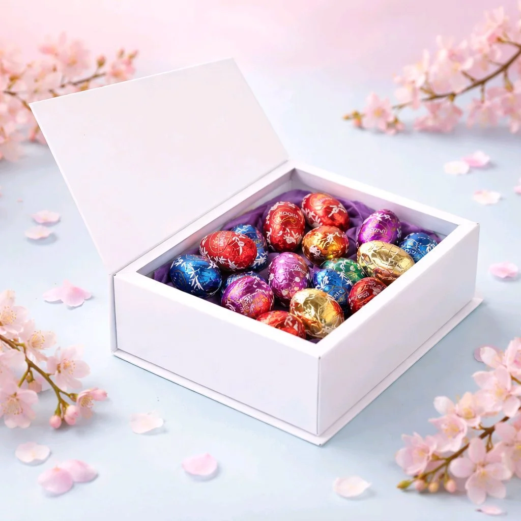 Open the box to reveal a lovely little stash of easter eggs. #00471 & #00472