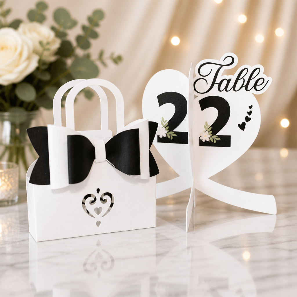 Handbag Favour Boxes With Large Bow!