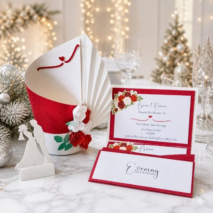 Christmas/Valentine Wedding Invitation Package!