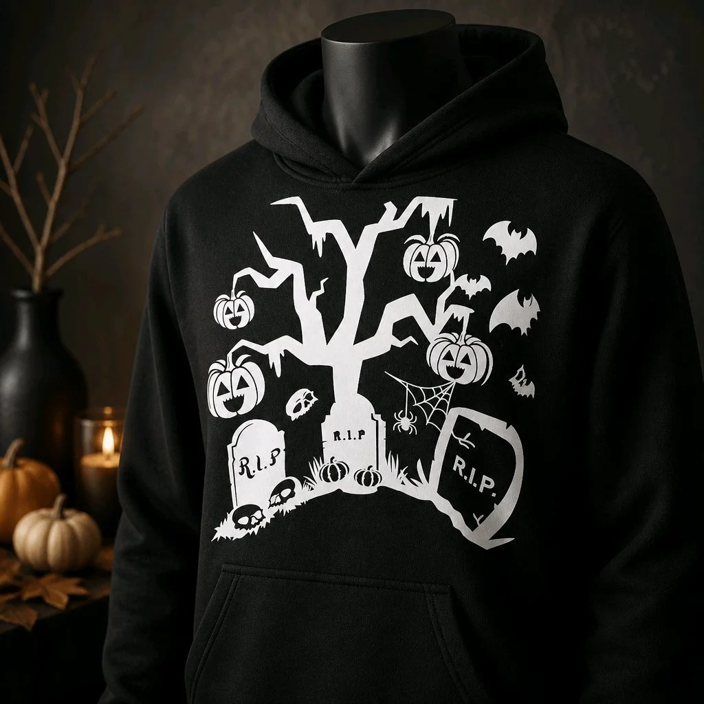 Personalised Kids Hoodies Sizes Available 1-10yrs! Glow in the dark htv #00243