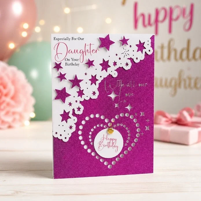 (NEW) Personalised Daughter Birthday Card! #001025 £4.50