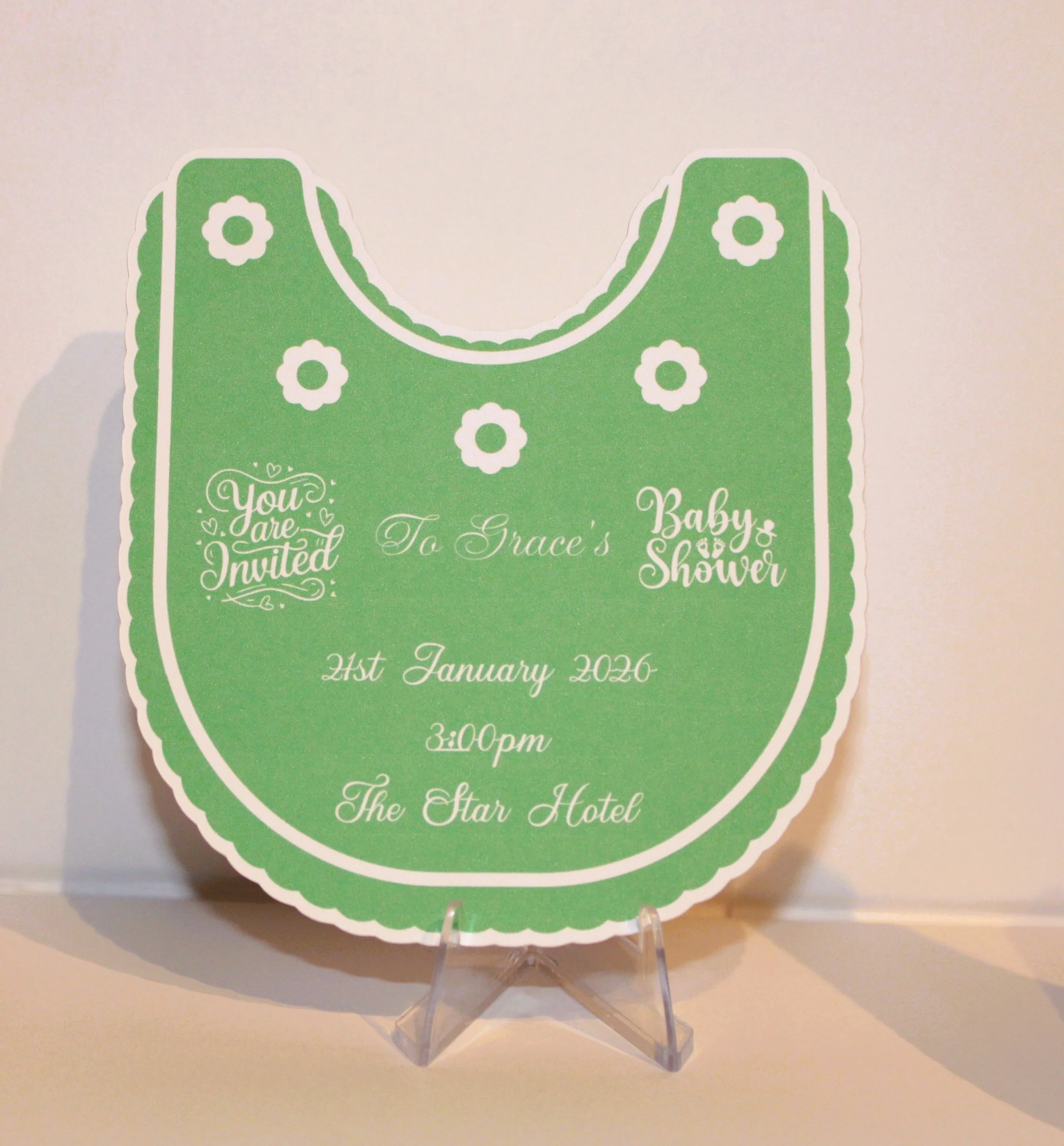 Baby Shower Invitation! 
Option 4 Green. #00215