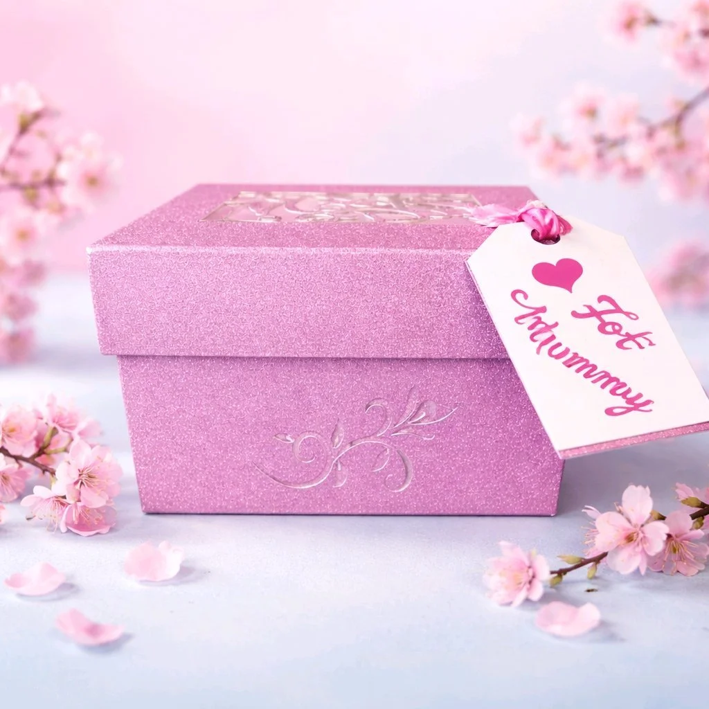 Inside is delicate pink tissue paper perfect for those lovely little gifts.