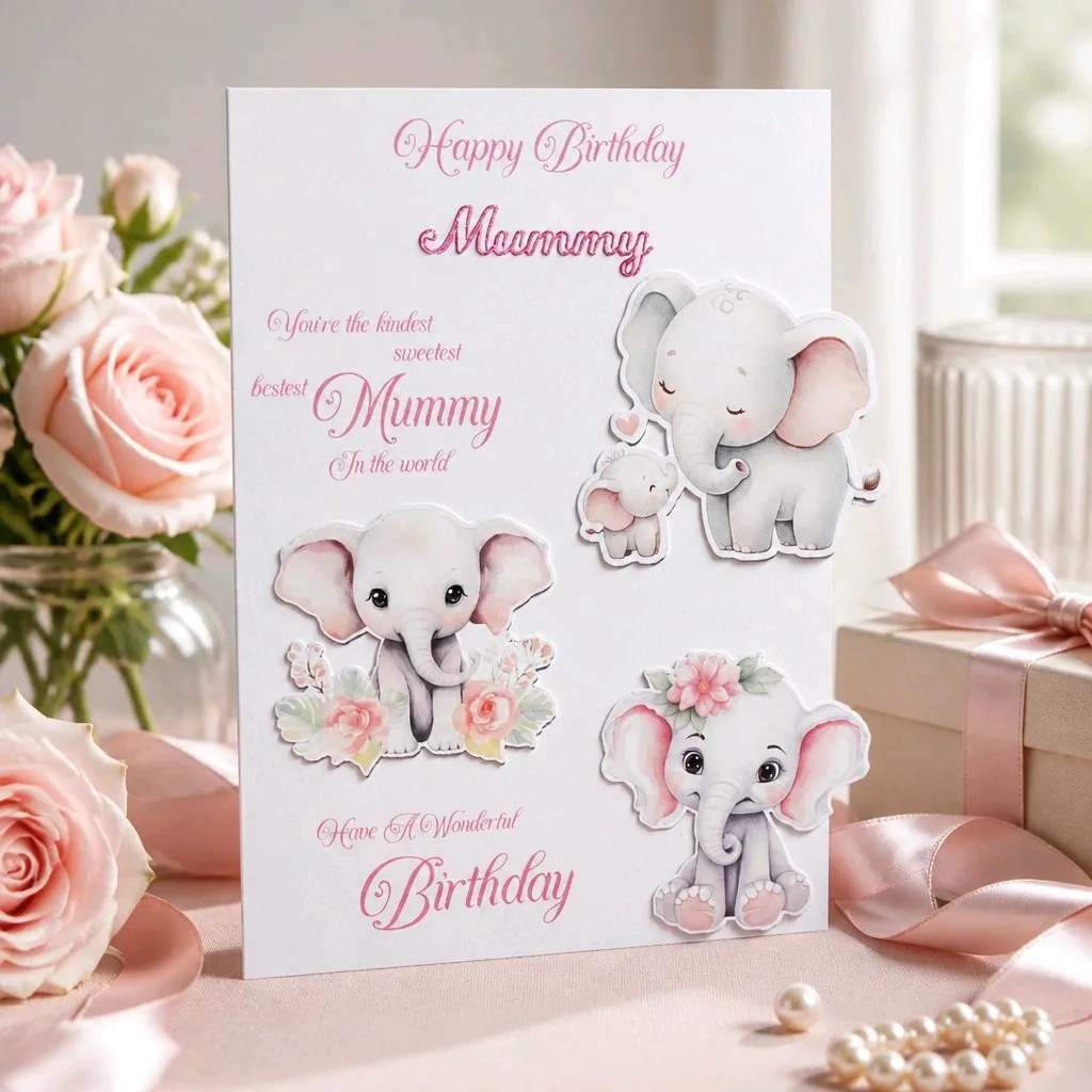 Mummy Card! Add your own message inside. #00337