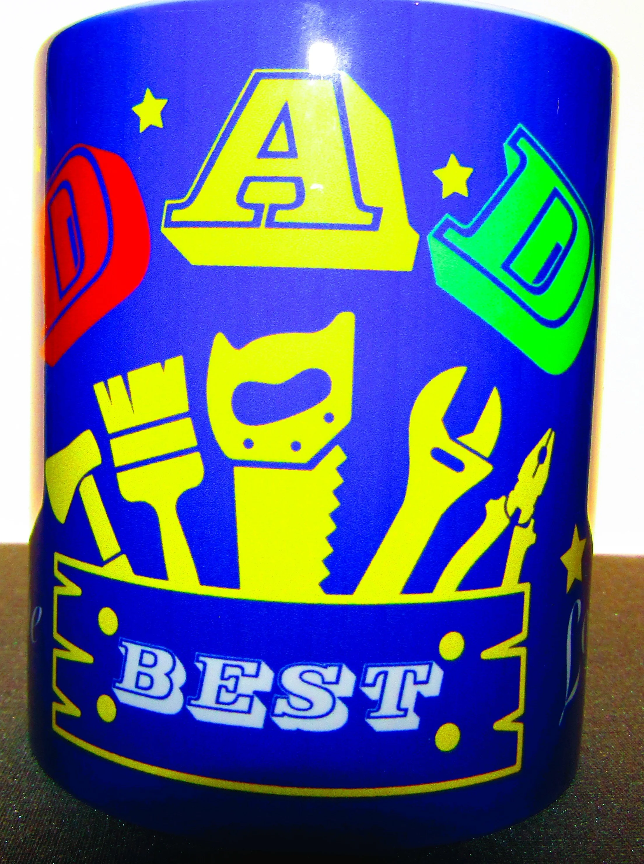 Glossy finish. Dishwasher and microwave safe.