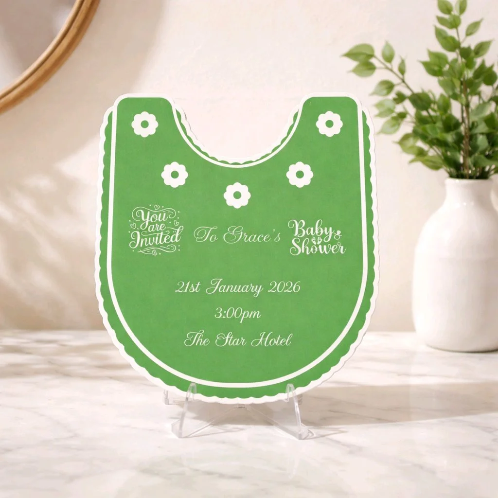 Baby Shower Invitation! 
Option 4 Green. #00542