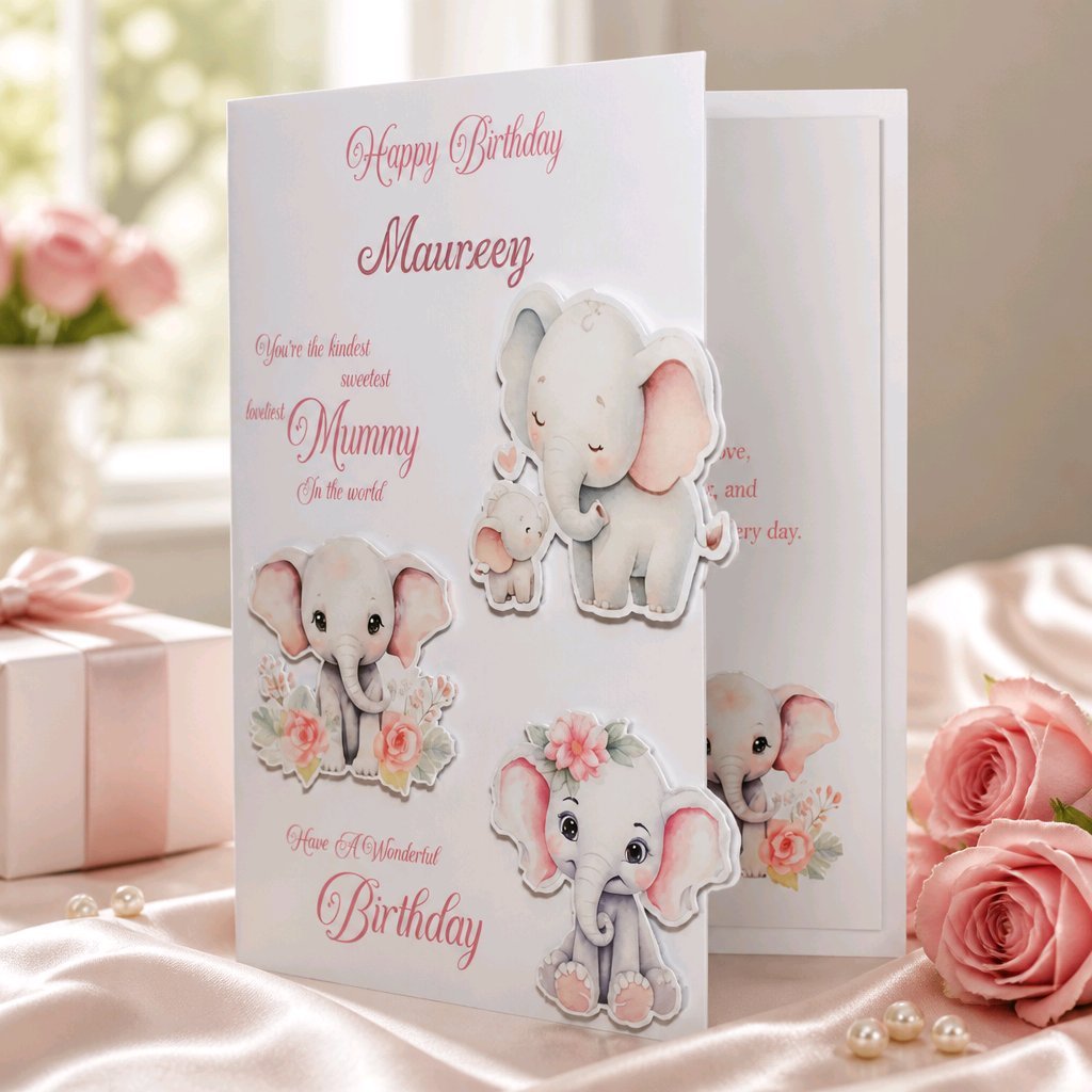 Mummy Card! Add your own message inside. #00337