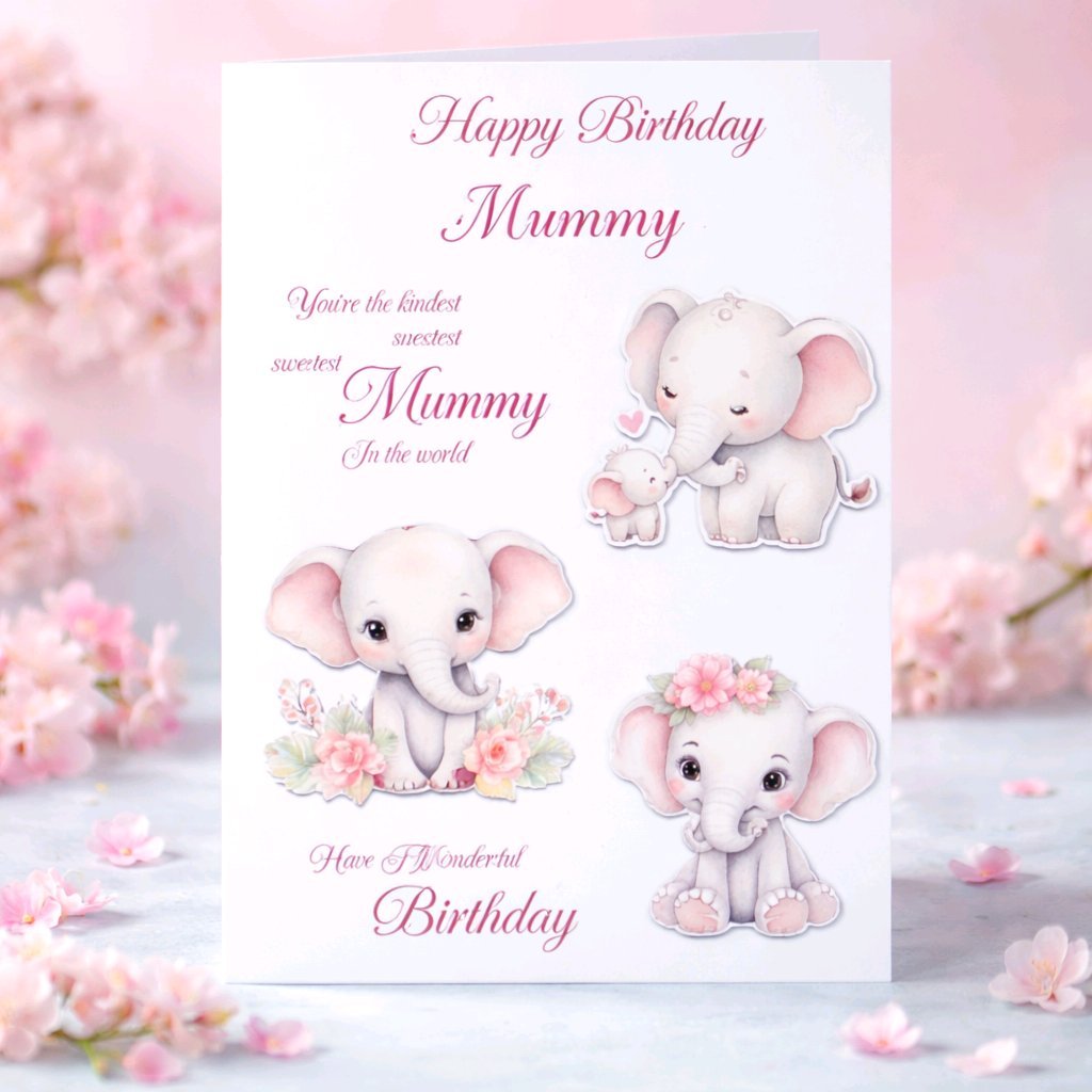 Mummy Card! Add your own message inside. #00337