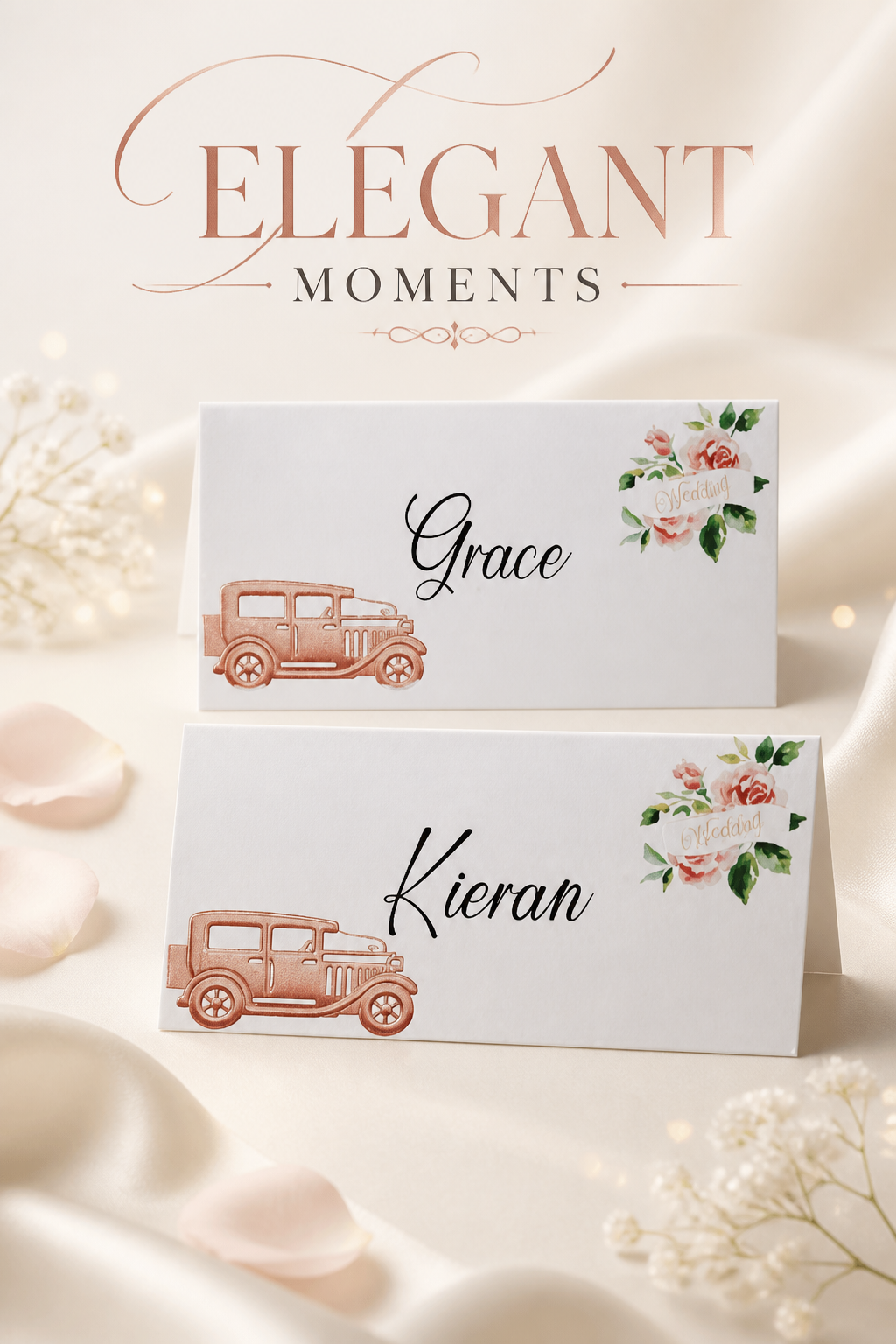 Vintage Car Place Card!
Printed on white card. #0090