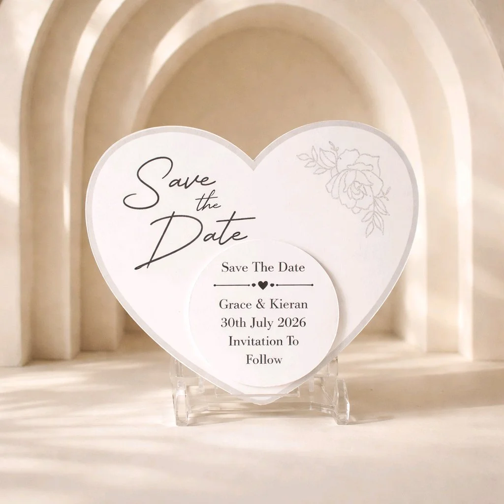 Heart With Aluminum Disc & Fridge Magnet #0056