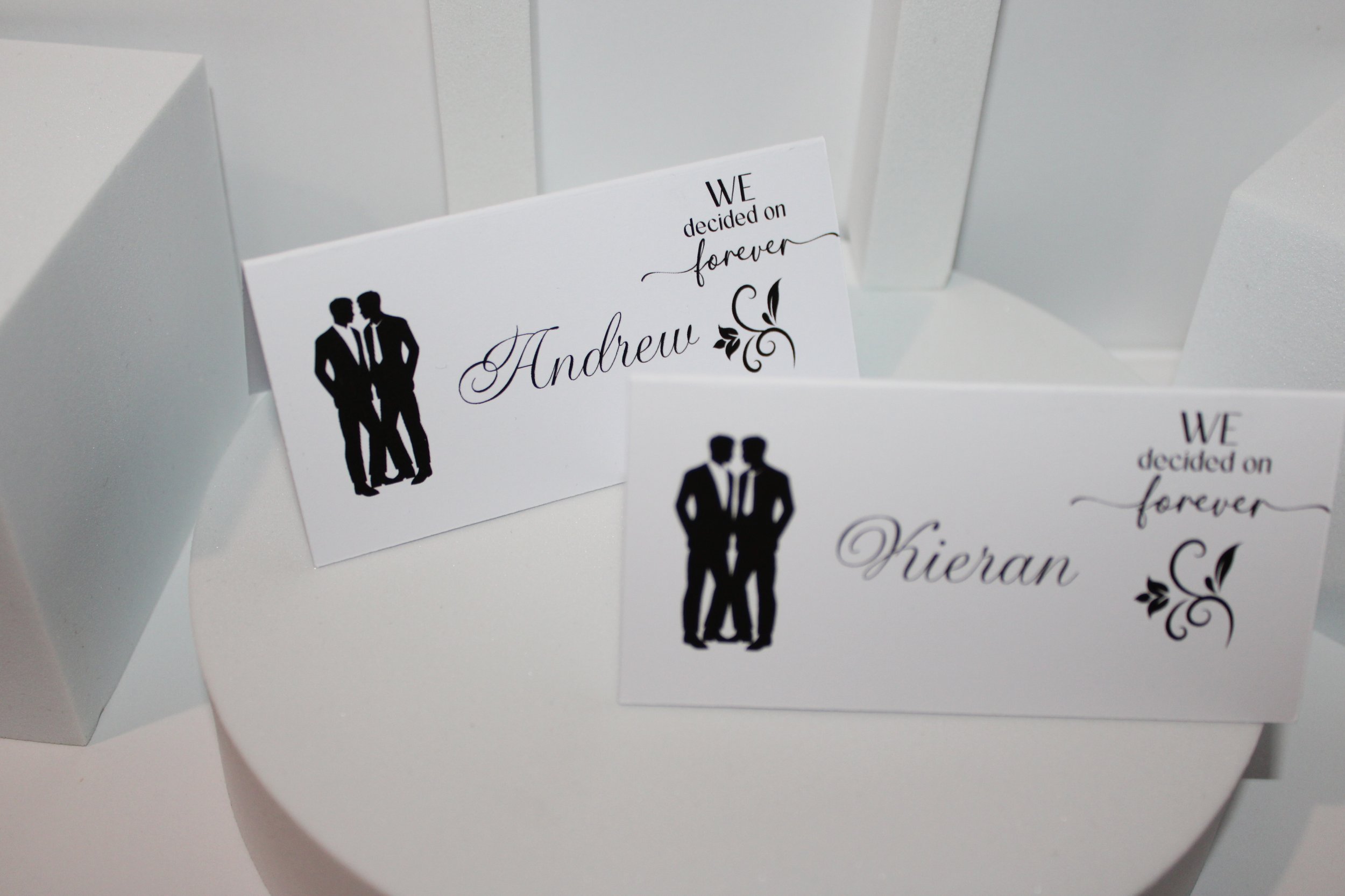 We Decided On Forever Place Card!
Printed on white card. #0040