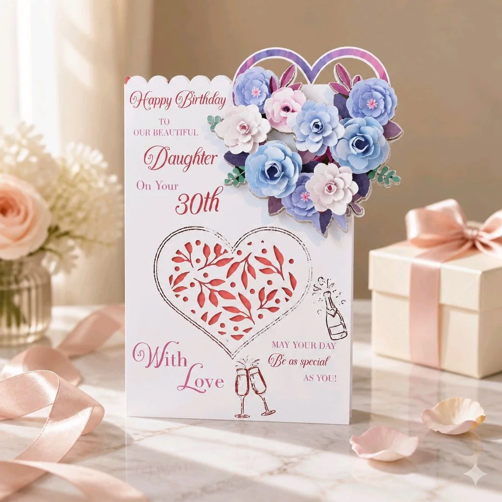 Daughter Card! Add your own message inside. #00333