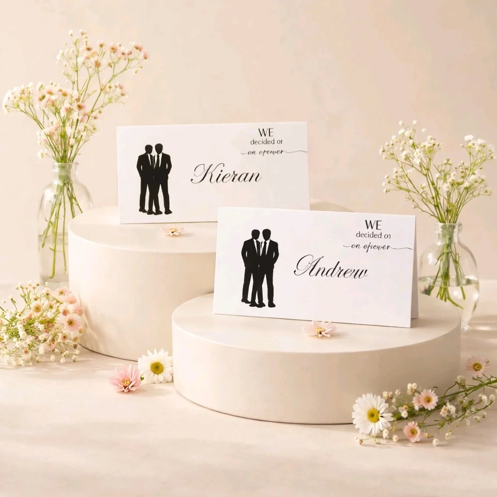 We Decided On Forever Place Card!
Printed on white card. #0091