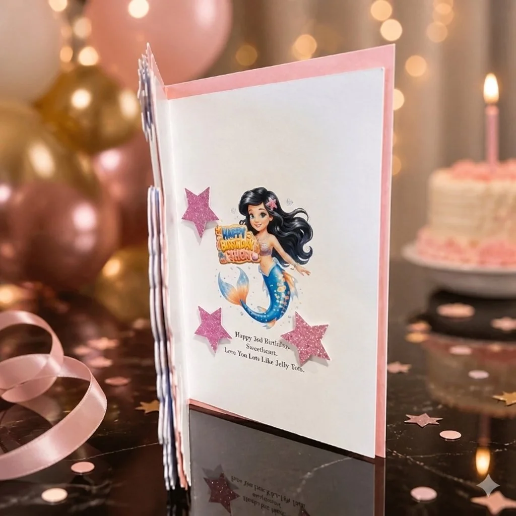 (NEW) 3rd Birthday Card! (NEW) 80th Birthday Card Nan! #00358
