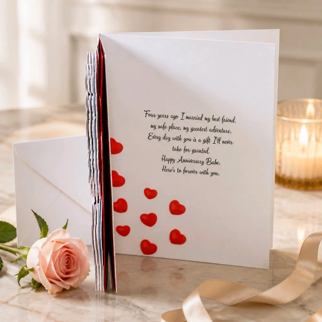 The floral pattern spills seamlessly off the card edges, creating a continuous, wraparound look. A red insert card sits comfortably inside and compliments the front card. Add your own message inside. 
#00700