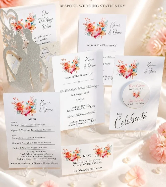 Bride & Groom Wedding Invitation Package! #007 £8.99