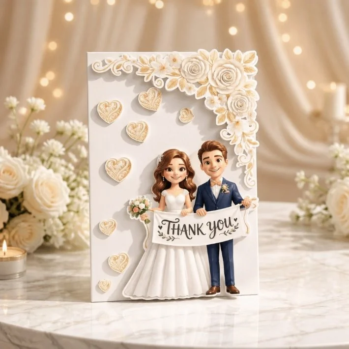 (NEW) Thankyou card With Envelope! #00807. £4.50
