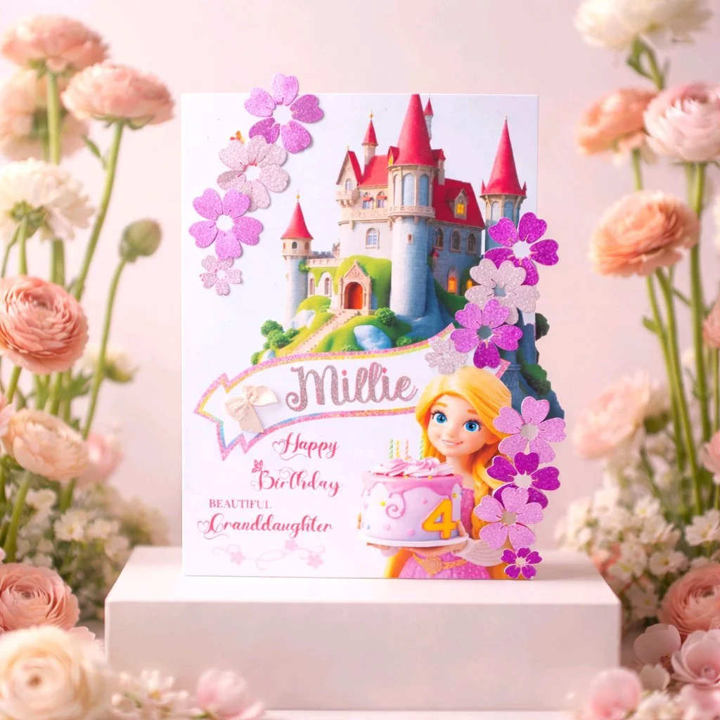 Granddaughter Card! Add your own message inside. #00339