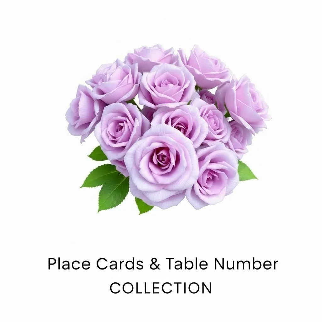 Place Cards & Table Numbers