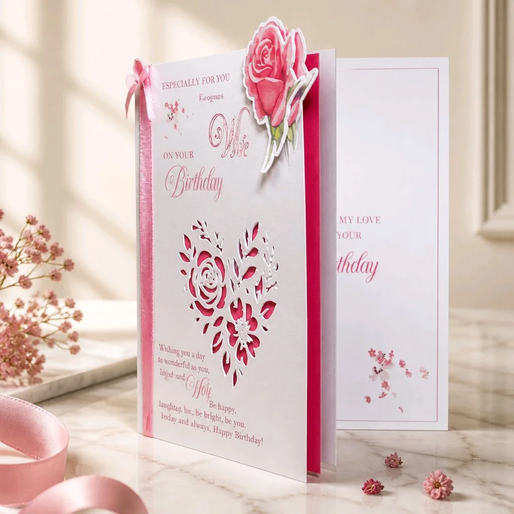 Wife Card! Add your own message inside. #00331