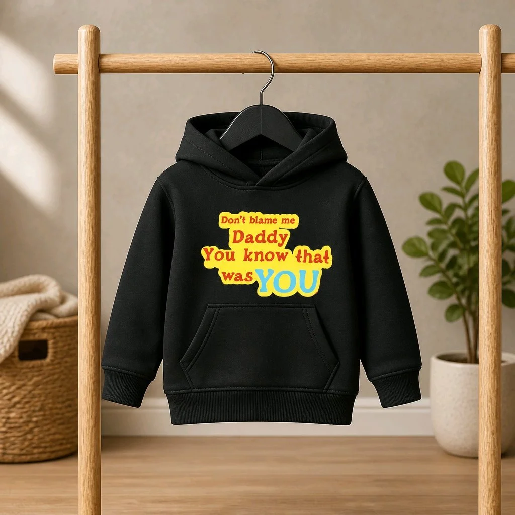 Personalised Kids Hoodies Sizes Available 1-10yrs! Colourful humour htv. Name can be added for personalisation. Polyester.#00241