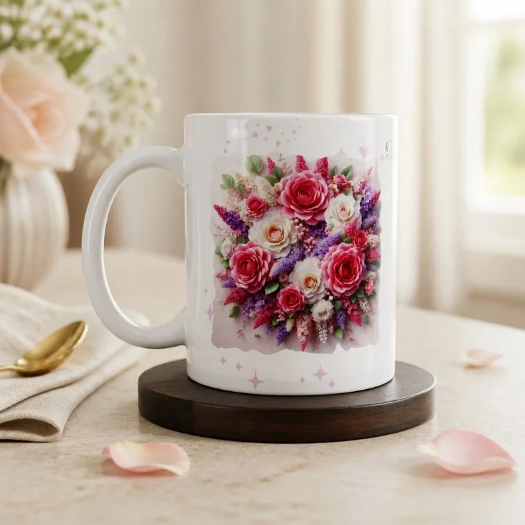 Mothers Day Mug!
Beautifully printed floral mug, perfect for that special mum in your life. With the message "happy mothers day, mothers are like flowers, each one is beautiful and unique". #00433